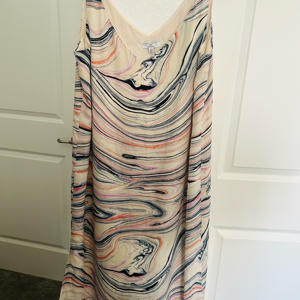 Halston Heritage Multicolor Swirl Dress 🧡💙
